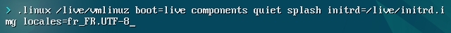 Live Debian : modifier la langue